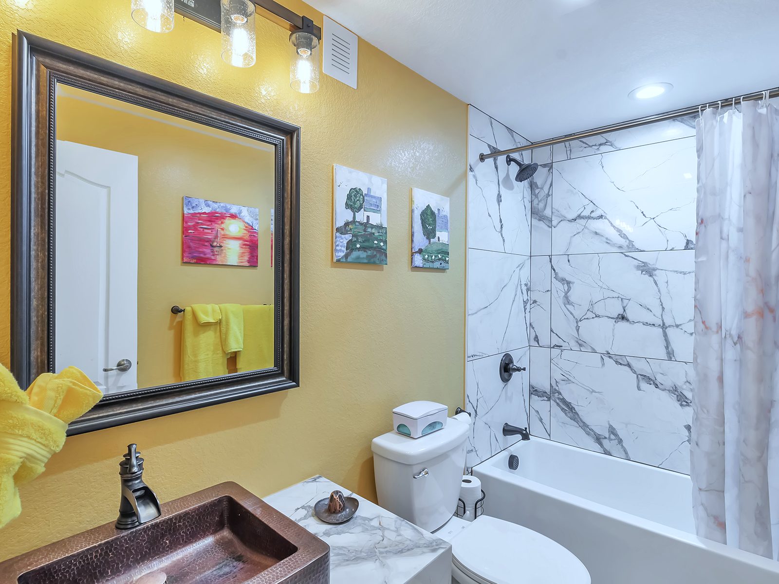 Marble Tub & Shower